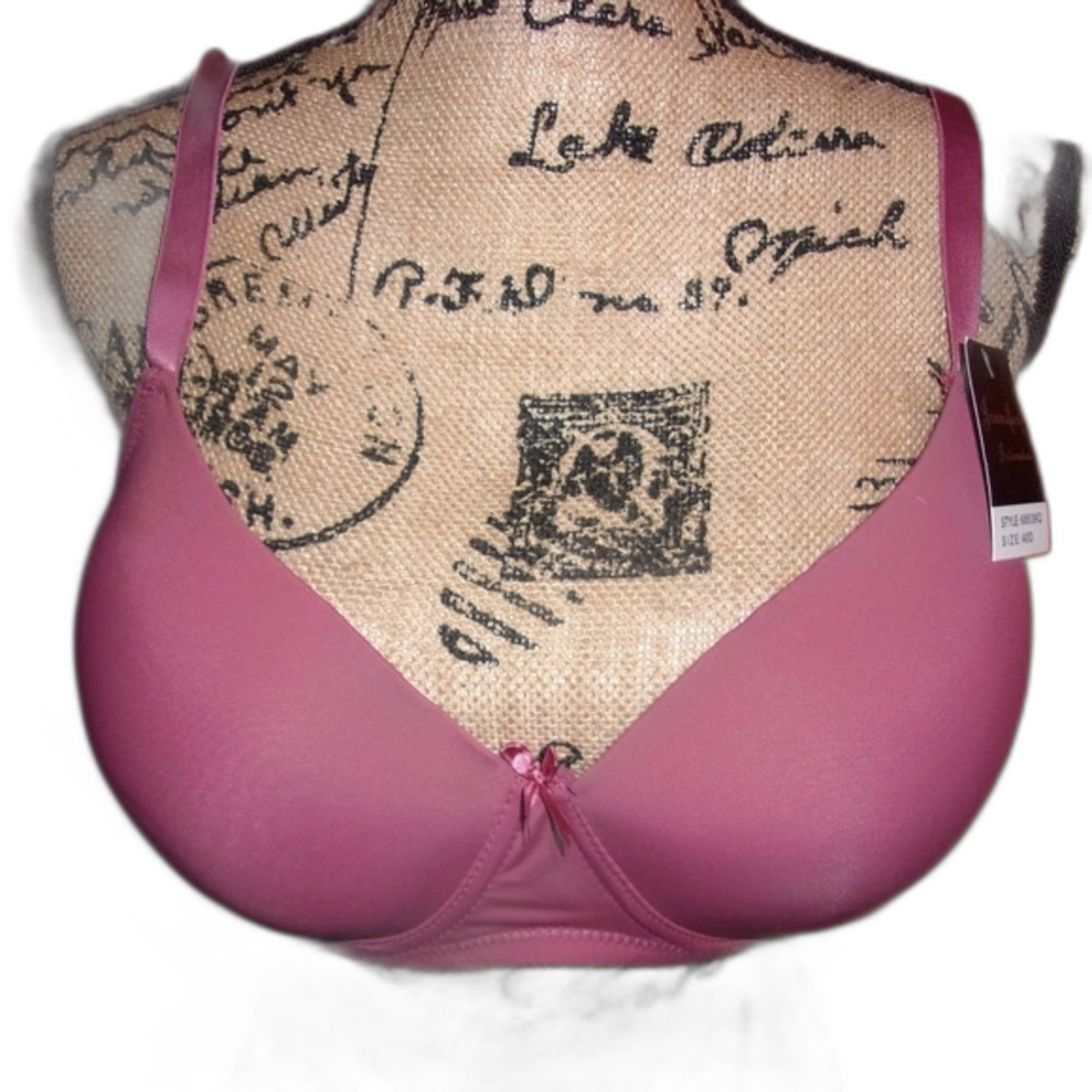 Jennifer Intimates Fuschia Full Coverage Underwire 42D Bra NWT